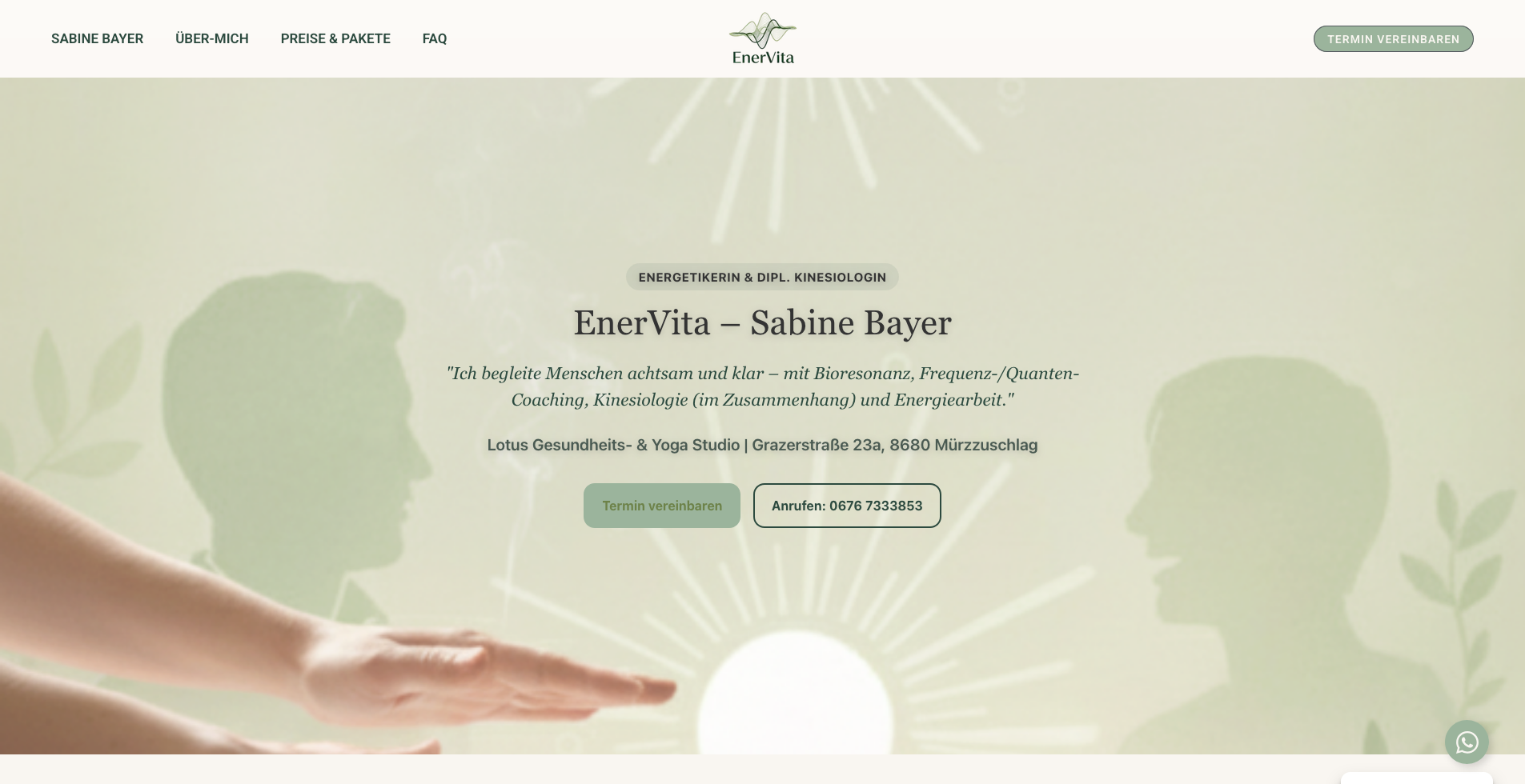 EnerVita Energetiker Steiermark Website
