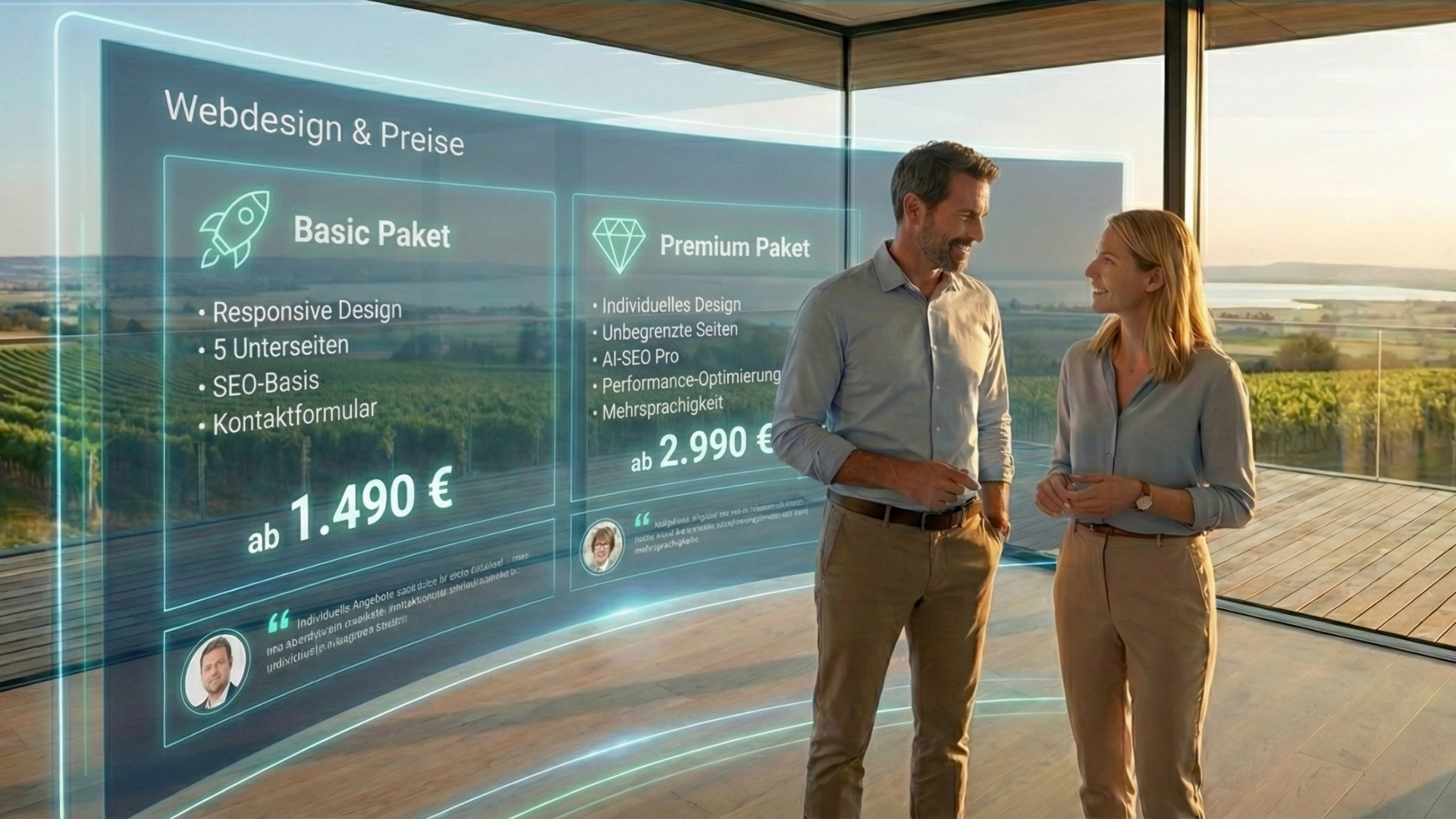 Beratung im Büro von Web Burgenland