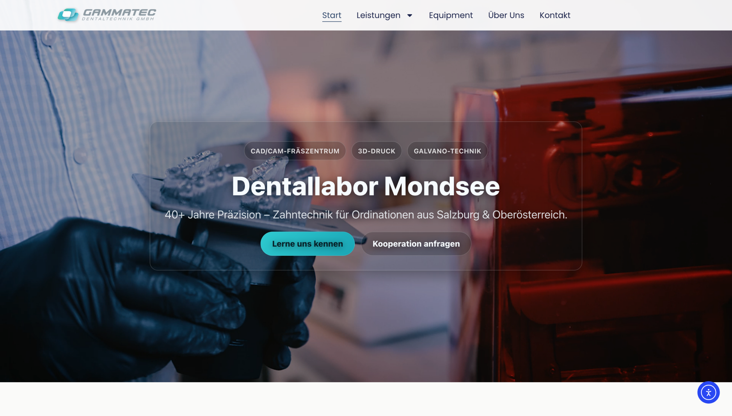Gammatec Dentallabor Website